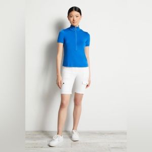 Anatomie Belle Women's Quarter-Zip Top Cypress Blue Size XS NEW NWT